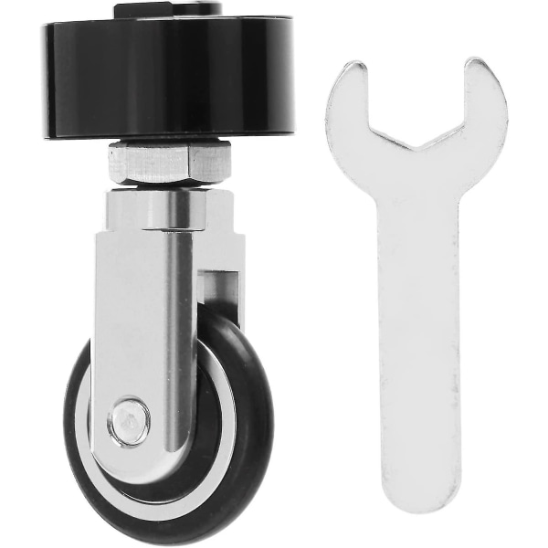 Hjul för hopfällbar cykel Enkelt hjul för hopfällbar cykelstolsrör Sätesrörshjul (svart och silver) (1 st)