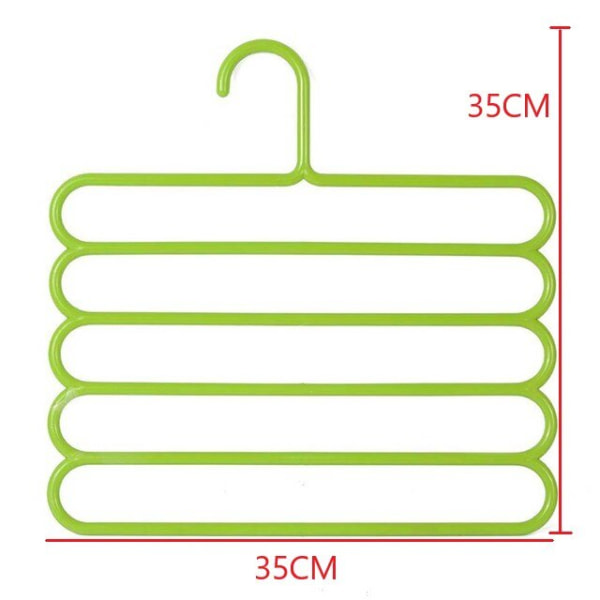 Spara ett utrymme multifunktionellt 5 lager klädställ vit green
