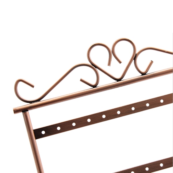 Smycken Display Stativ Hållare Örhängen Galgar 48 Hål Rack Orga Mörkbrun 15cm * 29cm/5.9" * 11.4"