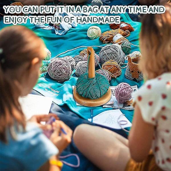Trägarnhållare för stickning Virkning med hålstickning Broderitillbehör Presentgarnorganisering