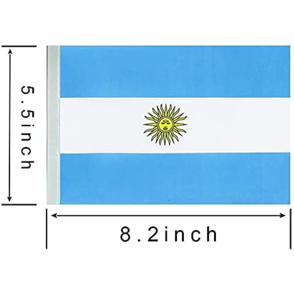 2-pack VM topp 32 landsflaggor (Argentina)