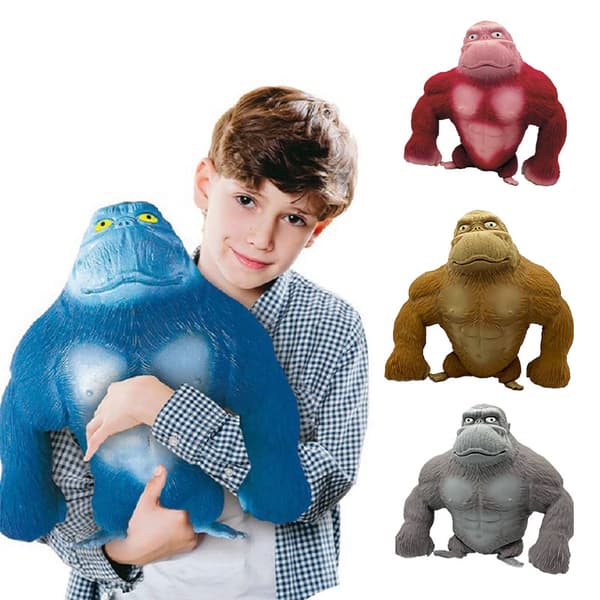 Maxi Baba Stor Orangutang Vent Doll Squeezing Toy Gul Blue