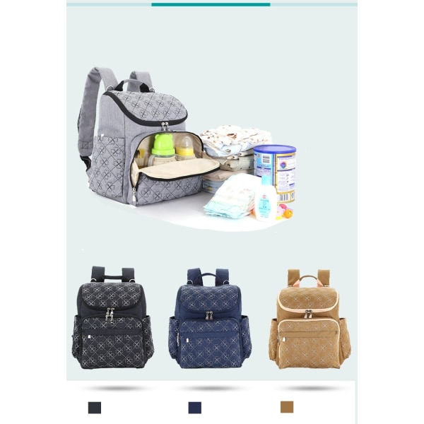 Baby Mamma Gravidblöjryggsäck svart 29,5*16*35cm black