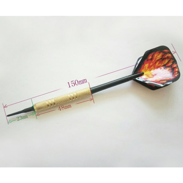 12 st Professional Soft Tip Dart Set med extra spets