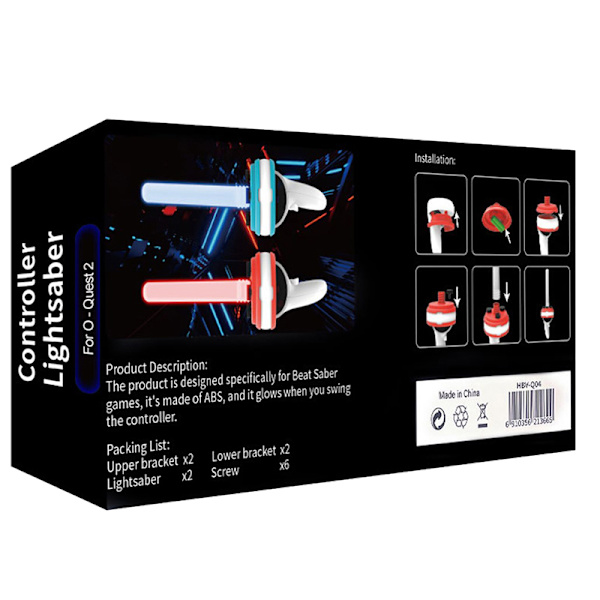 Beat Sabre Handles Controller Dubbla Lightsaber Extension Grips