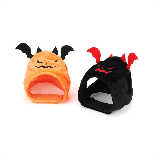 Söt Pumpa Hatt Halloween Cat Bat Hat Dress Up Huvudbonad orange 15*13*2cm black