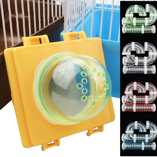 1st Hamstertunnelrör Del Transparent Böjd Rak C4 C3