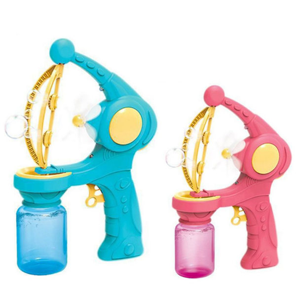 Leksaker för automatisk bubbelmaskin för barn rosa blue
