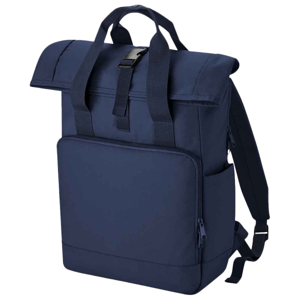 Bagbase Roll Top Återvunnen Twin Handle Laptop Ryggsäck One Size Senap Gul One Size Navy Dusk