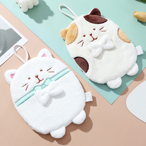 e Cat Handdukar Kök Badrum Mikrofiberhandduk Kaffe Beige