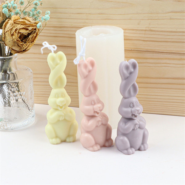 Påskkaninljusform Long Ear Bunny Silikonform