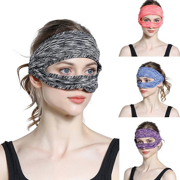 Andningsbar VR ögonmask Cover Andningsbart elastiskt svettband Blå