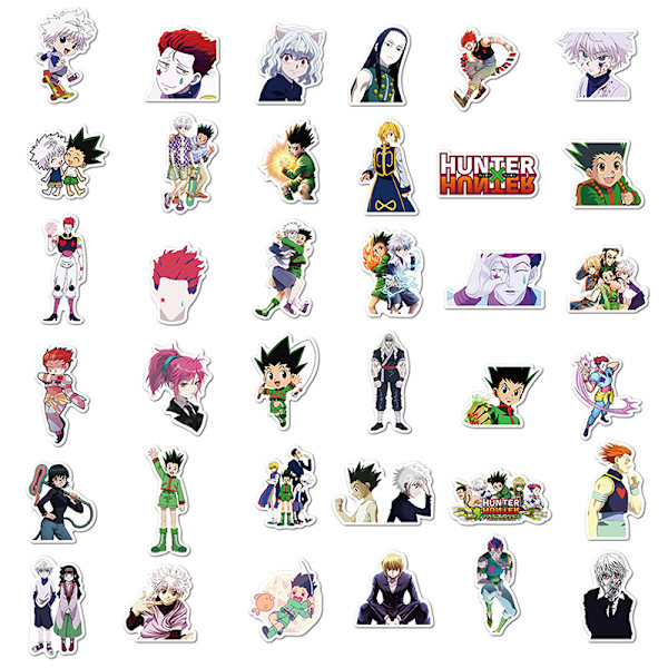 100st Pack X Hunter Anime Stickers Laptop Cykel Gitarr Skat