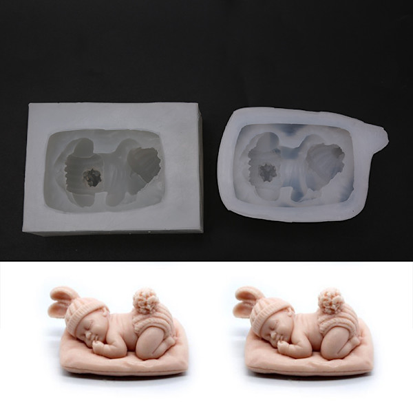 Sleeping Baby Form Silikon Molds Form Choklad