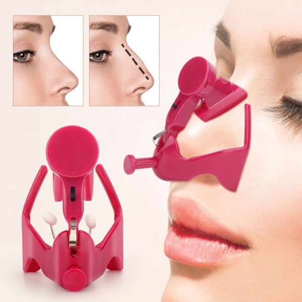 Facial Nose Corrector Lifting Shaping Bridge Uträtning rosa 7*5*7cm