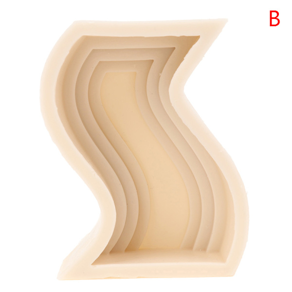 n Candle Silicone Form Abstrakt arkitektonisk Candle Making Sce B