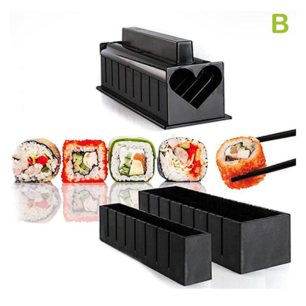 Sushi Form Set Form Set Sushi Roll DIY Black Circle Black Heart
