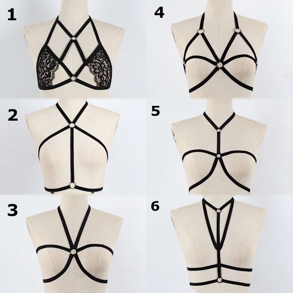 Sexig Bandage BH Bälte Underkläder Bursele STYLE1 XL