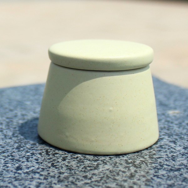Nail Art Keramik med lås Crystal Cup Nail Wash Pen Cup Brun Light green