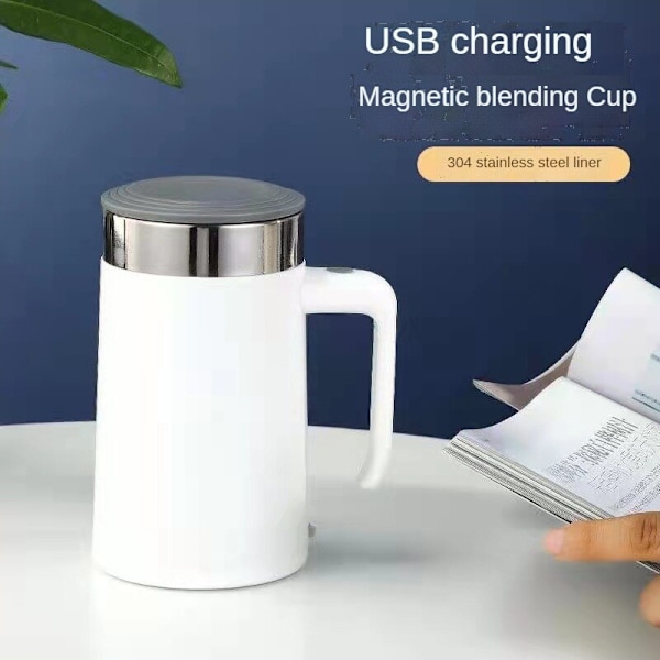 Creative 304 rostfritt stål Smart Coffee Milk Rir Cup blå 450ml pink