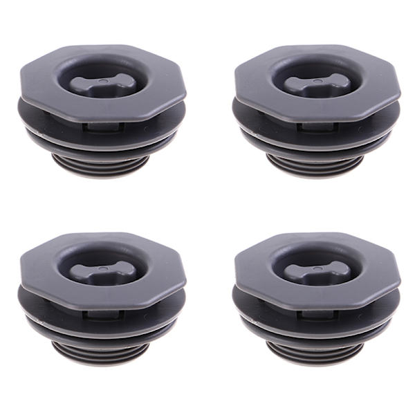 4ST Universal Bilgolvmatta Anti-Slip Clips Auto mattfixering Svart Gray