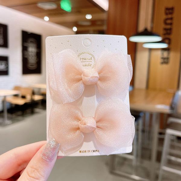Pilknäbbklämma barn håraccessoarer baby hårnål prinsessa sidoklämma Grey