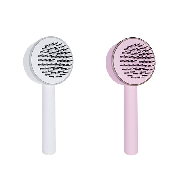 Fleeciness curl luftkudde massera en kam vit white