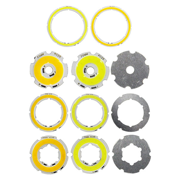 LED COB-form 12V DC 20mm-120mm COB-ring för gör-det-själv-lampa 120mm 3000K 60mm 6500K