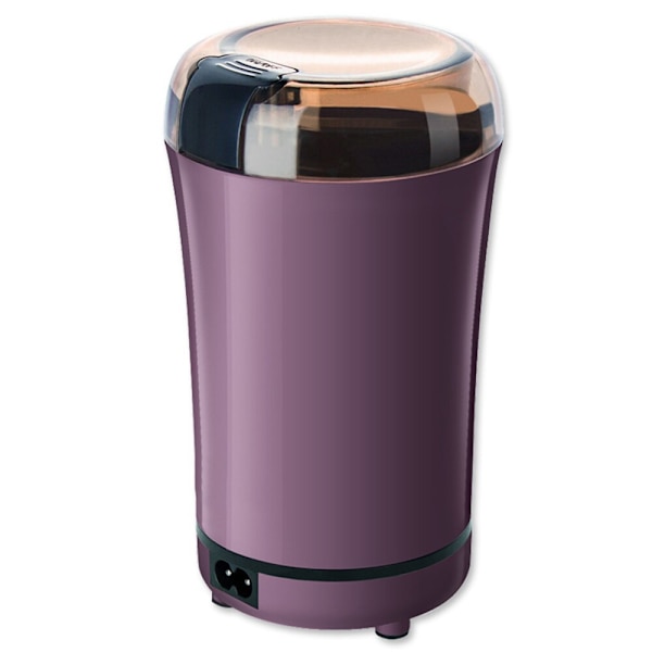 Mini elektrisk kaffekvarn köksredskap vit purple