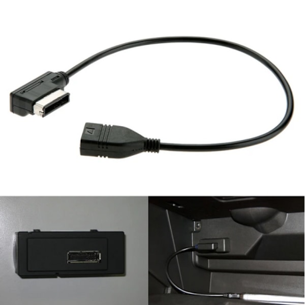 AMI bil USB ADM datakabel A4L A5 A8 Q5 musikgränssnitt ljud
