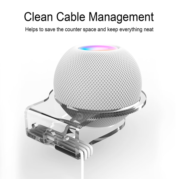 Lämplig för Apple Homepod Mini Speaker Socket Väggfäste Famil Transparent