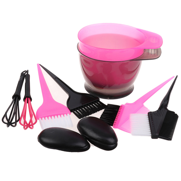 5 st/ set hårfärgningsborste och skål set Blekningsfärgsats Be Black ONE SIZE Pink