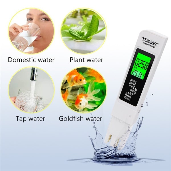 Professionell PH Meter Vattenkvalitetsmätare mätverktyg vit