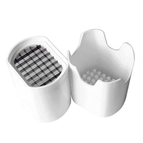 Potatischips Skärlåda Plast Slicer Chopper Chips vit 15*10,5*8,5cm