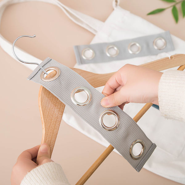 4 STK Closet Hanger Connector Extender, Grå