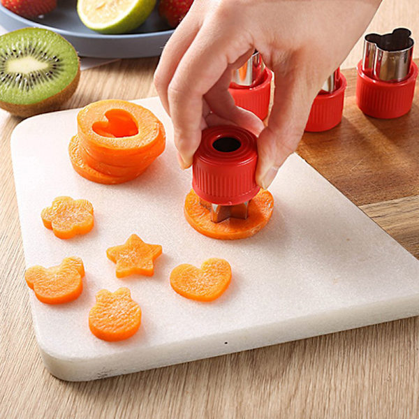 3:a Rostfritt stål Grönsakster Set DIY Cookie ter Molds för Multicolor B