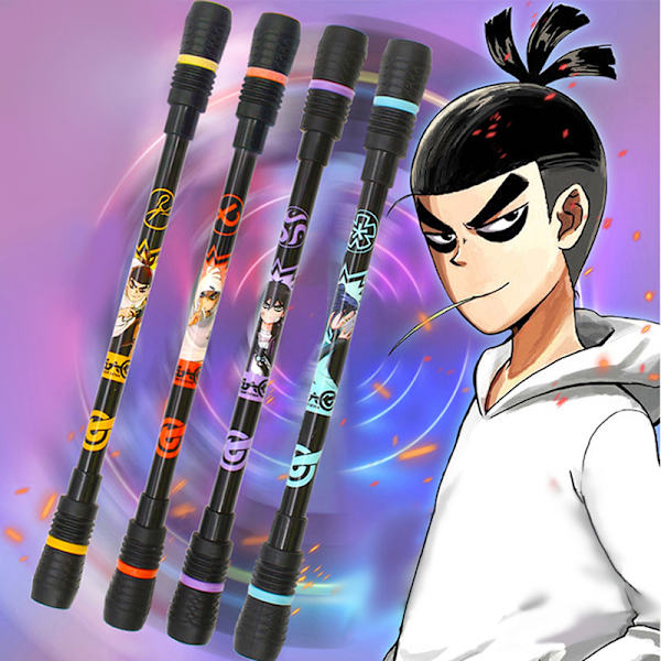 4X Spinning Pen Creative Random Flash Rotating Gaming Gel Pens G D