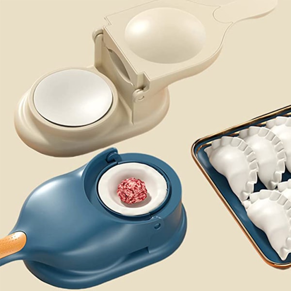 2-i-1 Dumpling Mould Printing Dumpling Skin Maker grön yellow