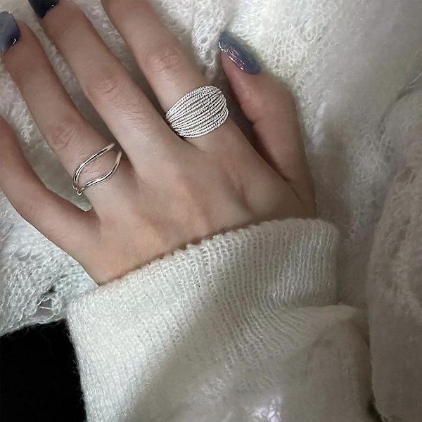 2:a Layered Design Ring Personlig Multi Strand