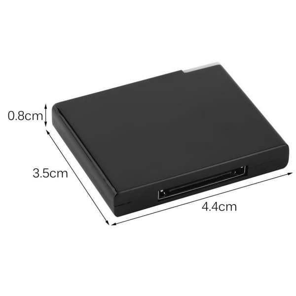 Bluetooth A2DP Music Receiver Adapter för Pad Phone 30Pin svart