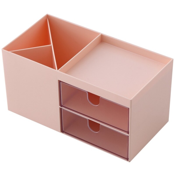 Plast kosmetiska förvaringslåda låda Smink smycken lådor rosa 17,5*9*9,3CM pink