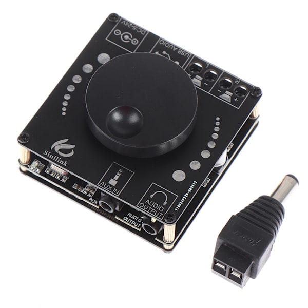 2st HIFI 50W+50W XY-AP15H Stereo Bluetooth digital förstärkare B Svart 2st 2pcs
