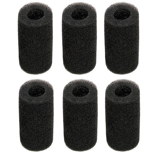 6 st förfilter svampskum för Fluval Edge Akvarium Svart