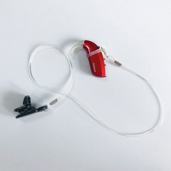 1:a Hörapparatklämma Klämma Rephållare Skydd Fallande Förlorande Transprent Binaural