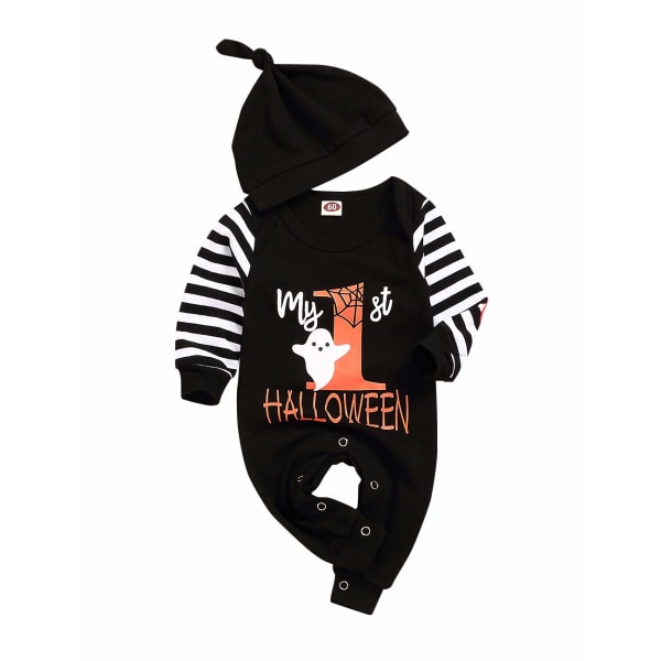 Halloween Baby Pumpkin Onesie svart 70cm black 70cm