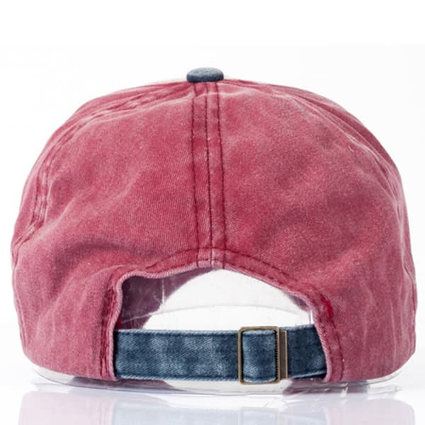 Unisex män kvinnor Cap Cap Vinröd