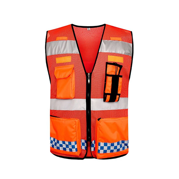Säkerhetsfickor med hög synlighet Design Reflexväst orange triple extra large orange double extra large