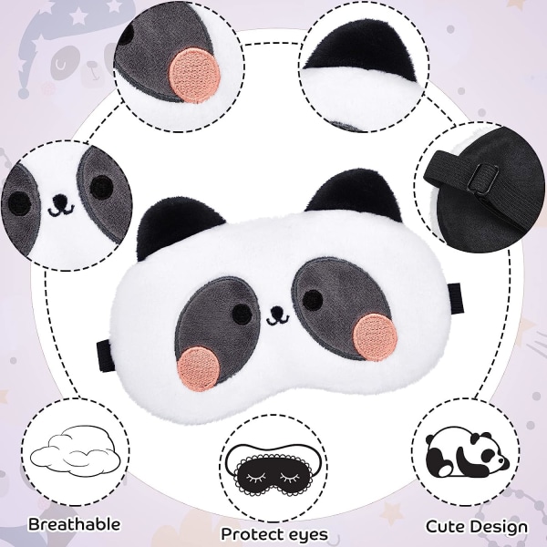 Sovmask för barn 3 delar justerbar och elastisk (söt stil)