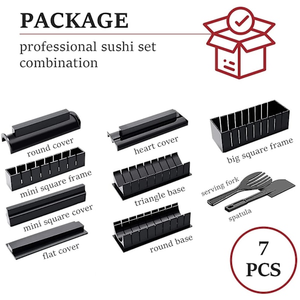 10 st Plast Professional Sushi Making Kit Form