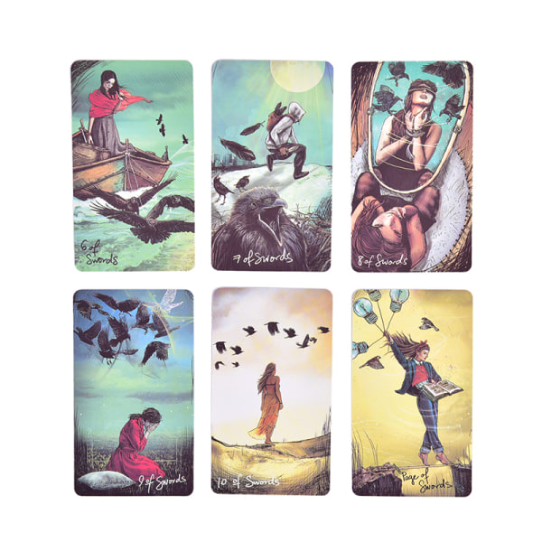 Light Seer's Tarot En kortlek med 78 kort e-Guidebook Cards Board Divin Multicolor en one size